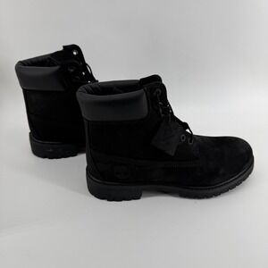 Timberland 6 Inch Premium Waterproof Boots Mens 8.5 M Black Nubuck 10073